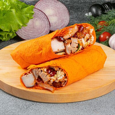 Шаурма со свининой в сырном лаваше в Meat Street по цене 290 ₽