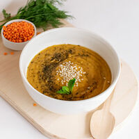 Чечевичный крем-суп веган в Green Life