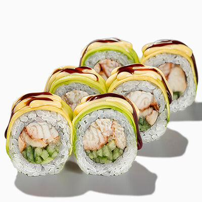 Угорь авокадо с соусом спайси 6шт в Вкус и лосось по цене 730 ₽