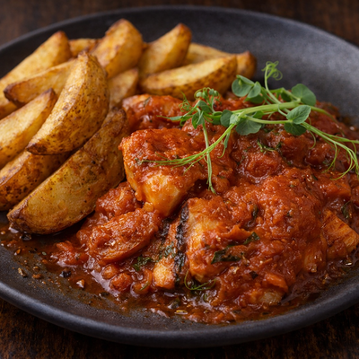 Картофель с курицей в Авто Япончик по цене 713 ₽