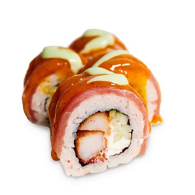 Холодный ролл Тунец, креветка, соус васаби в Jojo по цене 910 ₽