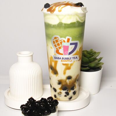  Карамельная матча в Baba Bubble Tea & Waffle по цене 489 ₽