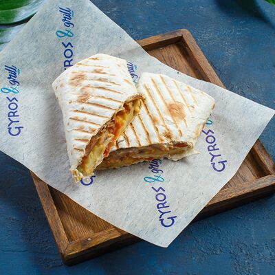 Греческая шаурма со свининой в Gyros & Grill по цене 395 ₽