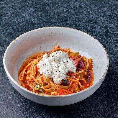 Паста со страчателлой и томатами в Mesto Sushi & Grill по цене 740