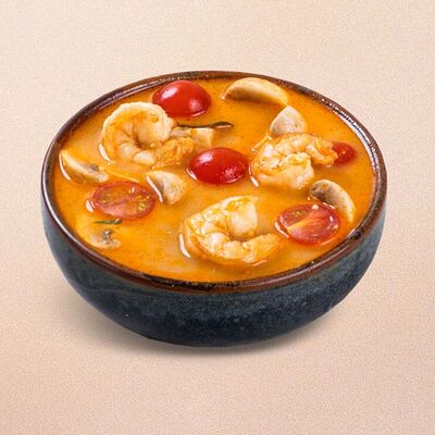Суп Том ям с тигровыми креветками в Оригами по цене 439 ₽