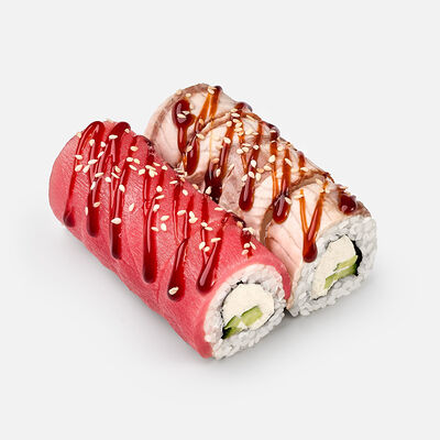 Ролл с тунцом и угрем Хит в Мама Нори по цене 648 ₽