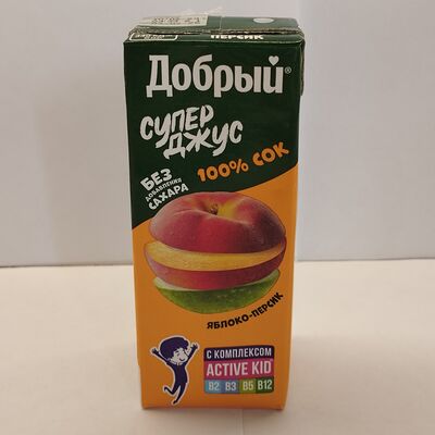 Сок Добрый Яблоко-персик в СушиWok по цене 80 ₽