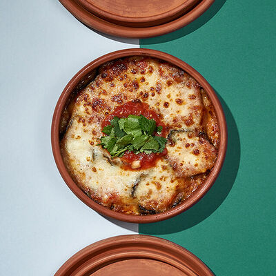 Баклажаны, запеченные с сулугуни в Хачапури и Вино по цене 330 ₽