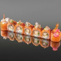 Ролл креветка с лососем и соусом Васаби в OUGI