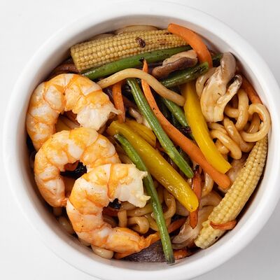 Удон с креветкой XL в Yellowman по цене 1100 ₽