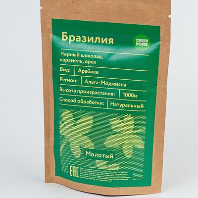 Моносорт Бразилия Моджиана молотый в Green house по цене 509 ₽