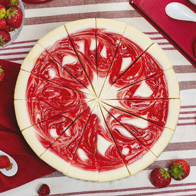 Чизкейк Нью-Йорк с клубникой премиум в Десерт Коллекция по цене 2740 ₽