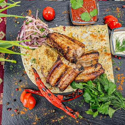 Шашлык из свиных ребер в Хочу мясо по цене 510 ₽