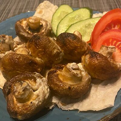 Шампиньоны на углях в Хинкальная по цене 400 ₽