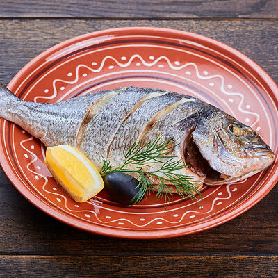 Дорадо на пару в Корчма по цене 1190 ₽