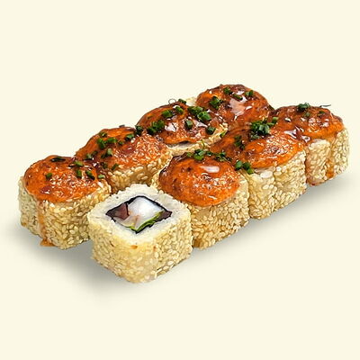 Ролл Креветка гриль Запечённый в Khaki Sushi по цене 413 ₽