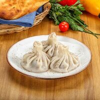Хинкали из свинины и говядины в Mtebi