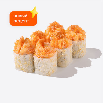 Ролл с гребешком в Много лосося по цене 625 ₽
