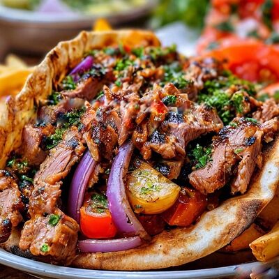 Гиро со свининой в Рай вкуса по цене 350 ₽