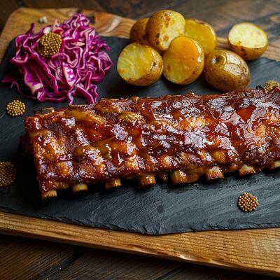 Ребро Медово-горчичное в Корова на бочке по цене 1250 ₽