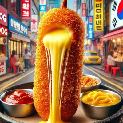 Корн Дог только Чиизв Momo Chicken Korean по цене 431 ₽