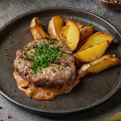 Бифштекс из двух видов мяса в Изи Паб по цене 995 ₽