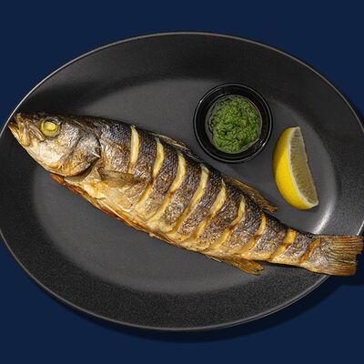 Сибас на гриле в Рыбная мануфактура №1 по цене 1087 ₽