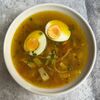 Куриный бульон с домашней лапшой и яйцом в u.bistro по цене 670