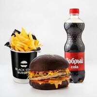 Копченое комбо в Black Star Burger