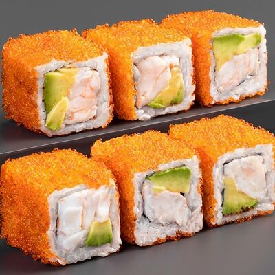 Ролл Калифорния с камчатским крабом в Tao Sushi Lab по цене 1250 ₽