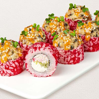 Шеф ролл запеченный с угрем в Суши Wok по цене 869 ₽