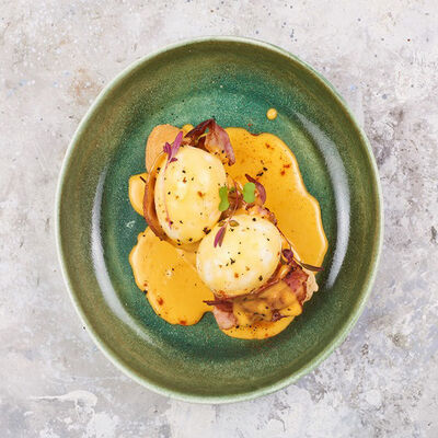 Яйцо бенедикт с хрустящим беконом в ЛарисуВаннуХочу по цене 380