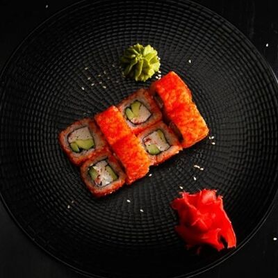 Калифорния с тобиков Кафе Суши Ninja по цене 520 ₽