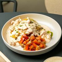 Скрембл с креветками в Bistro Оstro