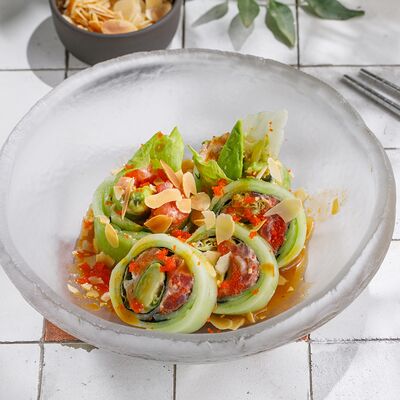 Фреш-ролл с лососем и тунцом в ЛарисуВаннуХочу по цене 950