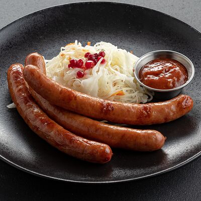 Баварские колбаски с квашеной капустой в Jager restopub по цене 860 ₽