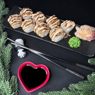 Ролл с беконом и луком фри в От Нафани по цене 385 ₽