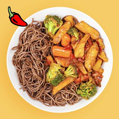 Курица в соусе Карри яндекс в Фьюжн экспресс по цене 330 ₽