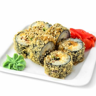 Ролл темпура с угрем и соусом унаги в TomYumBar по цене 538