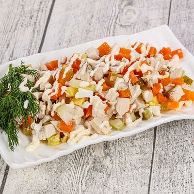 Салат Оливье с курицей в Blino по цене 255 ₽