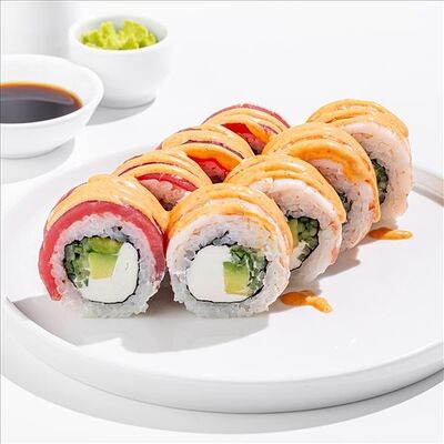 Филадельфия микс тунец-креветка в SeabasSushi по цене 1390 ₽