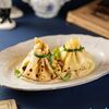 Блинчики-мешочки, начиненные жюльеном из курицы и лесных грибов в Ресторан ЩЕПКИНЪ по цене 550