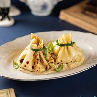 Блинчики-мешочки, начиненные жюльеном из курицы и лесных грибов в Ресторан ЩЕПКИНЪ