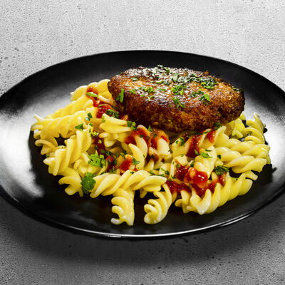 Макароны с котлетой в Избушка по цене 184 ₽