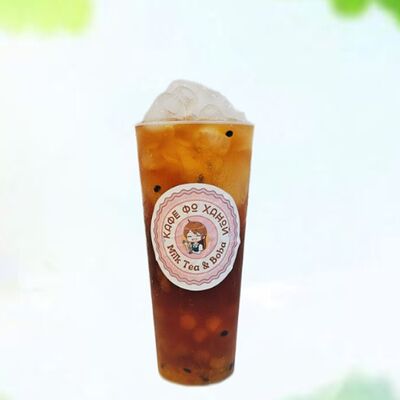 Фруктовый чай с тапиокой со вкусом маракуйи Tra Chanh Day в Кафе Pho Ханой по цене 440 ₽