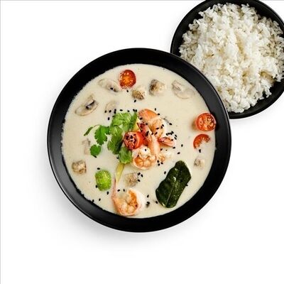 Том кха с королевскими креветками в Nishiki по цене 899 ₽