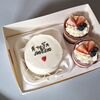 Комбо-набор Бенто-торт я тебя люблю и 2 трайфла в стаканев Marys Cakes по цене 2590