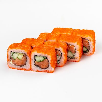 Ролл Калифорния с лососем в Sushi & Pizza Момент по цене 650 ₽