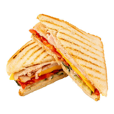 Сэндвич с бужениной из курицы и крем чиз в Мясной гурман по цене 260 ₽