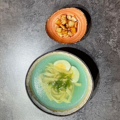 Куриный супчик с лапшой в Moyo по цене 375 ₽